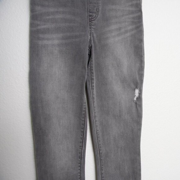 Spanx Distressed Skinny Jeans Raw Hem Vintage Grey XS - Picture 4 of 11